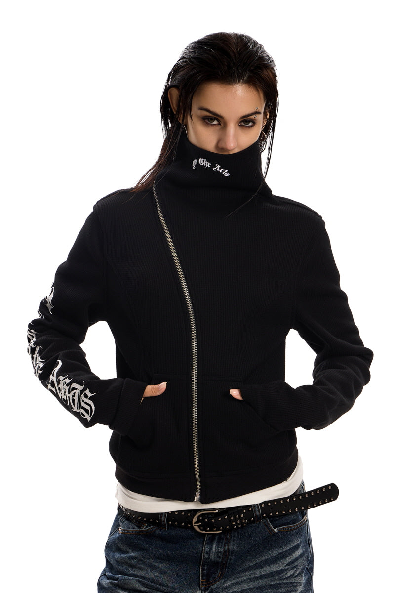 Shadow Axis High-Neck Zip Top