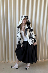 Milk Noise Fur Hoodie