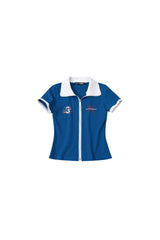 American Racer Zip Polo Top