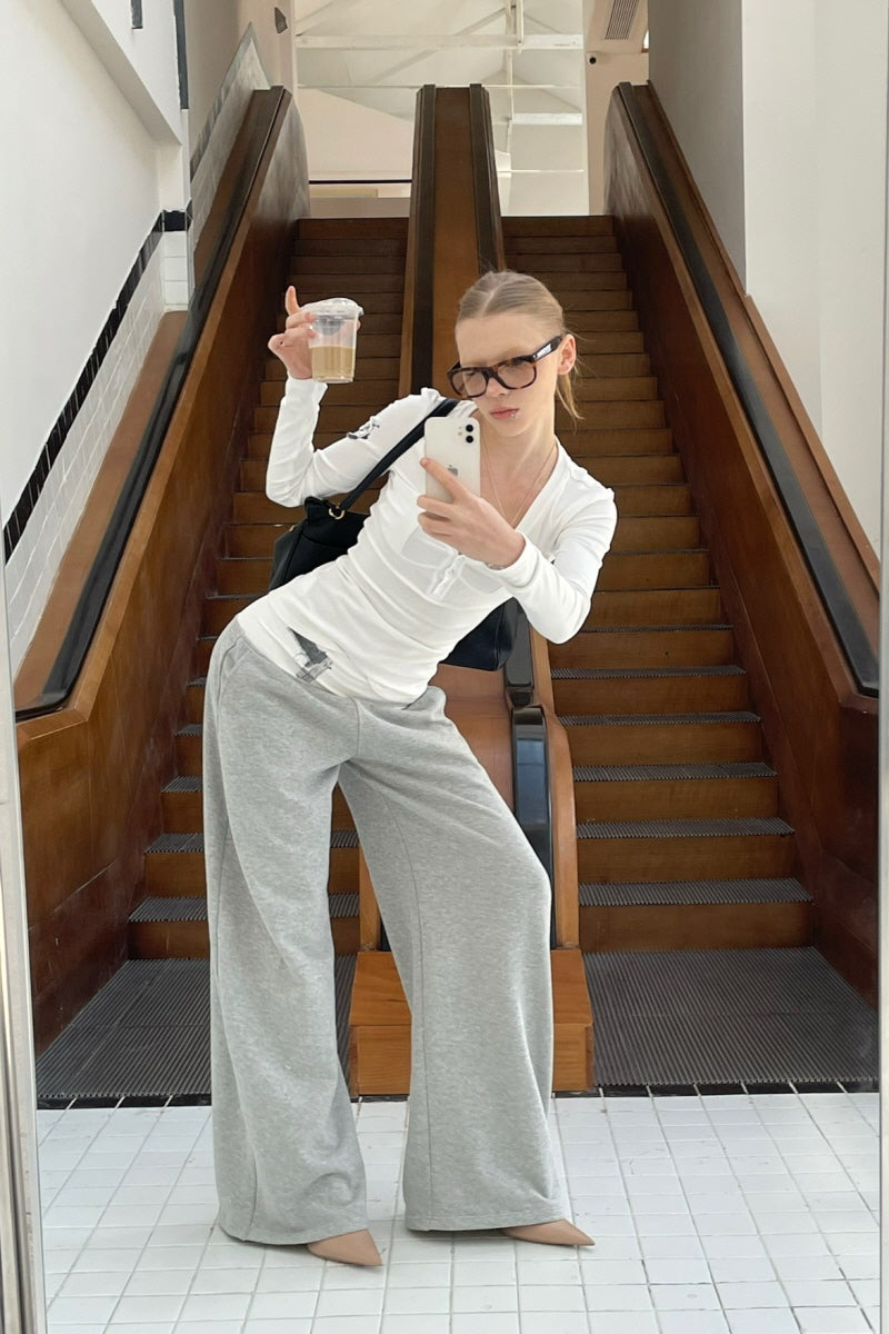 Silent Mark V Long Sleeve Top - White