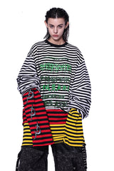 Rebel Striped Chaos Long Sleeve Tee