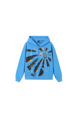 NANA Starburst Graphic Zip-Up Hoodie - Blue