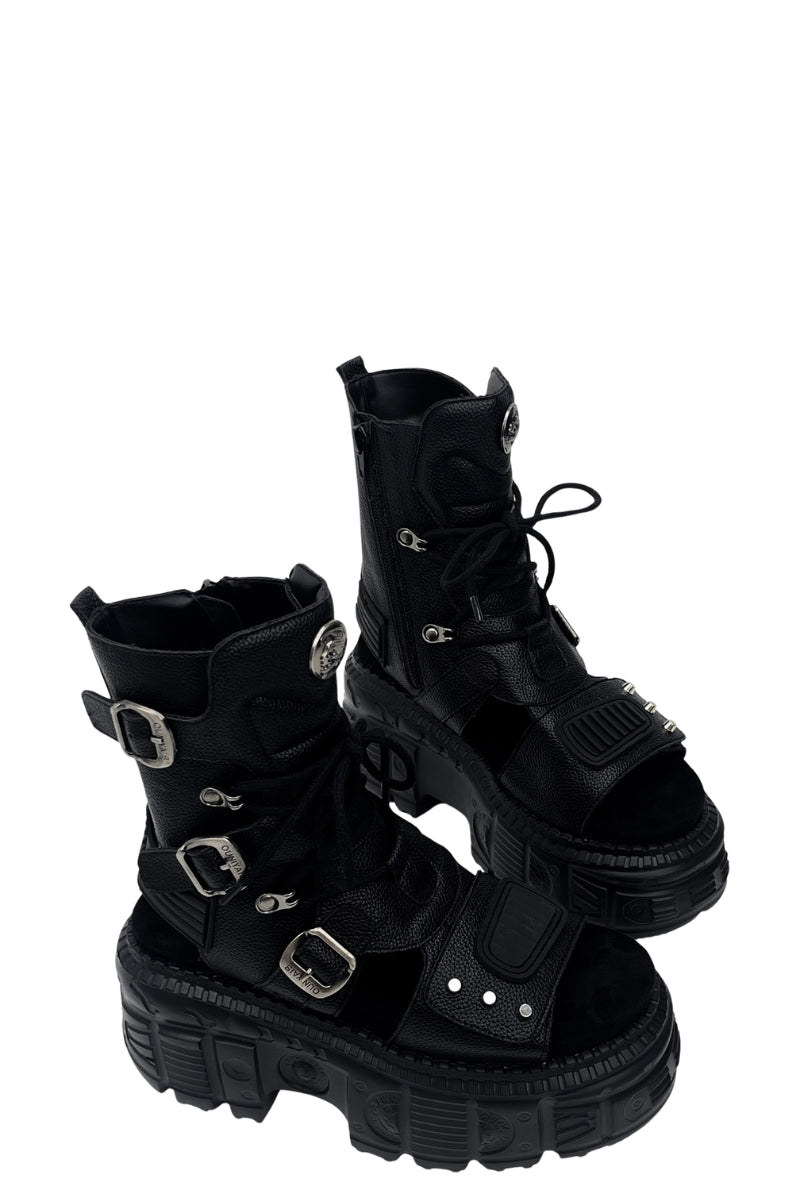 Titan Buckle Platform Sandals