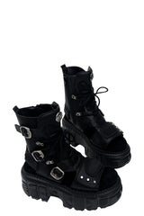 Titan Buckle Platform Sandals