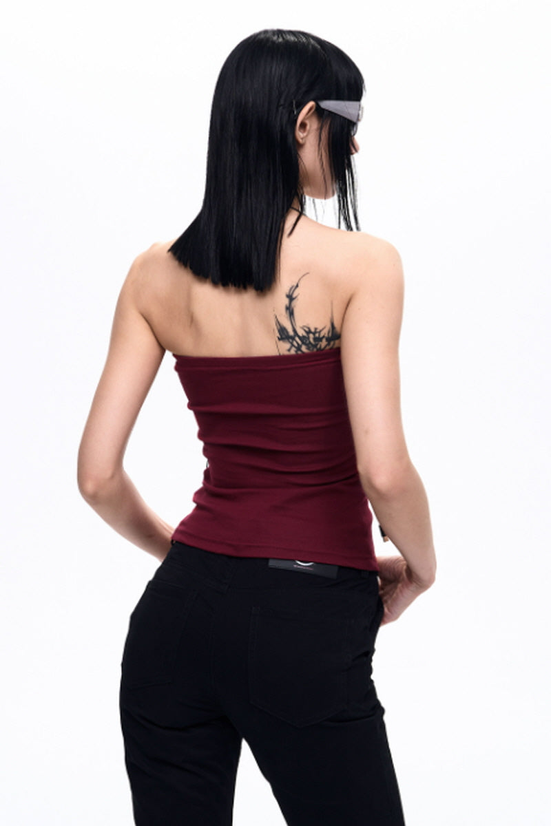 Skull Graphic Tube Top