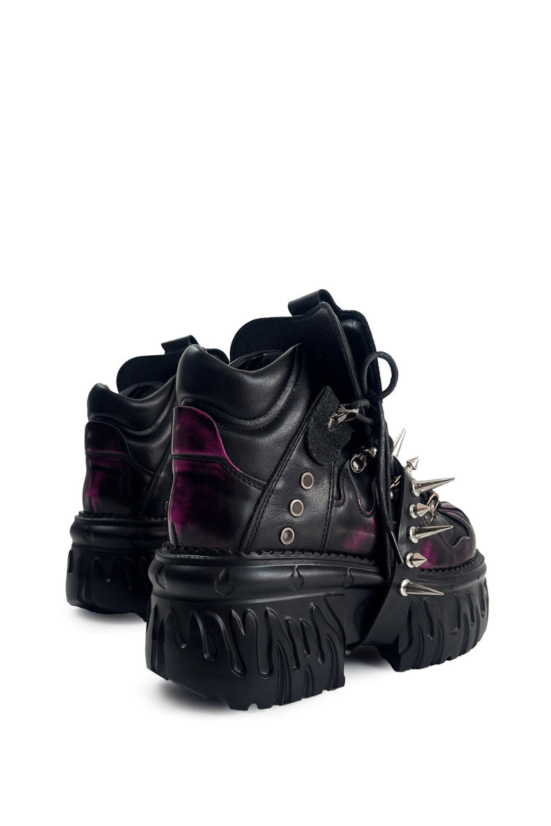 Obsidian Spike Platform Boots