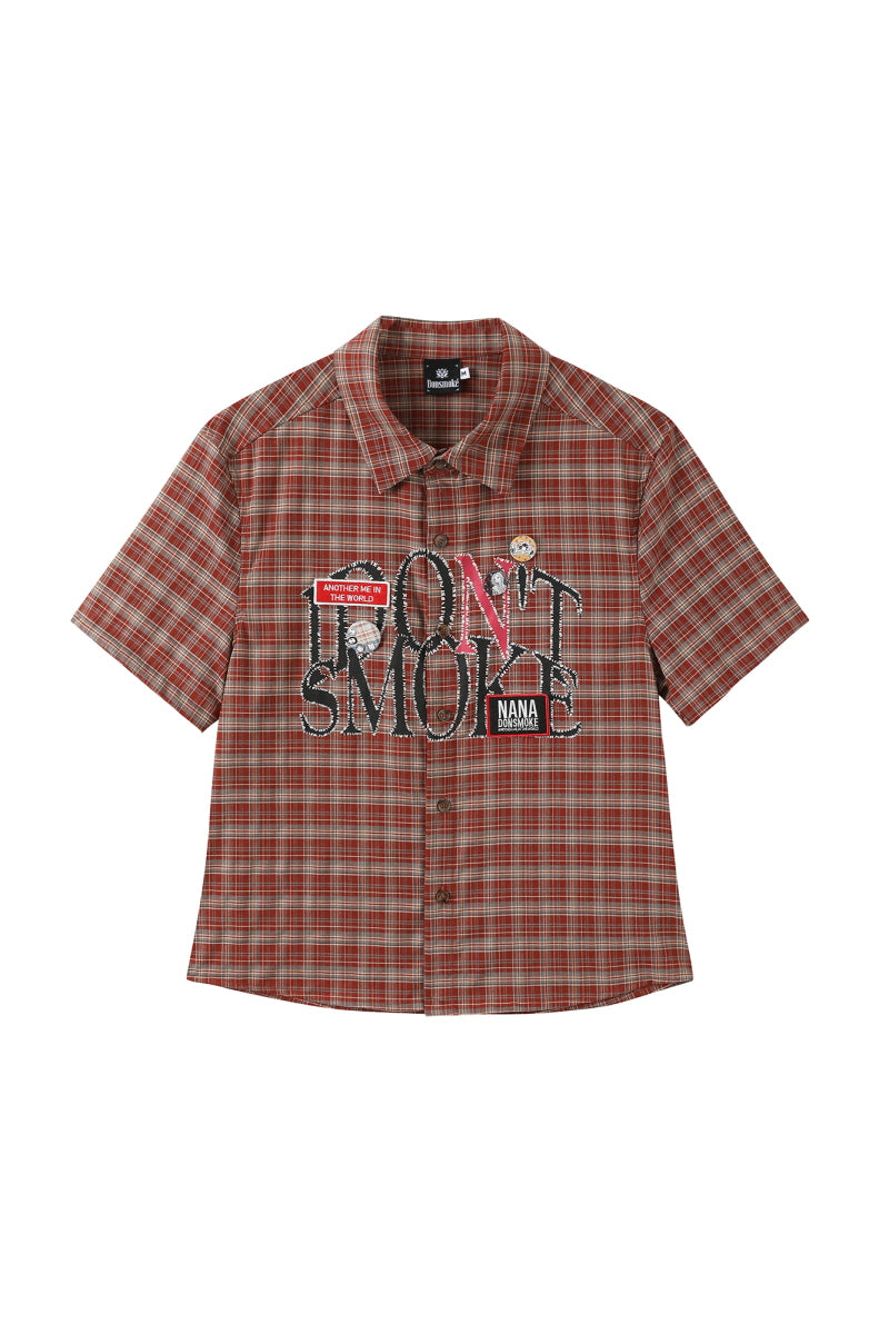 Rebel Plaid Graphic Shirt