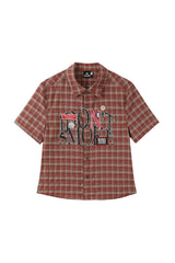 Rebel Plaid Graphic Shirt