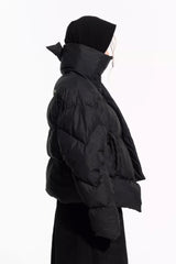 Distorted Structure Puffer Jacket