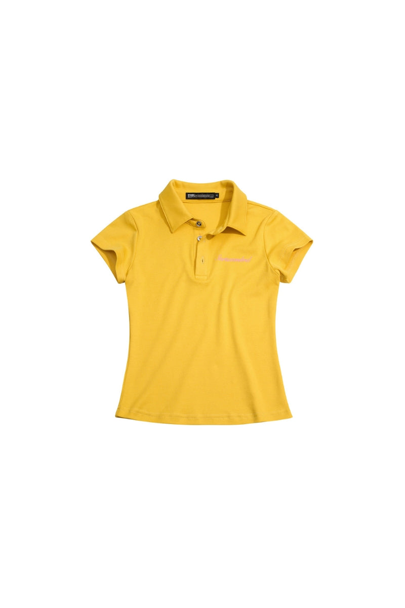 Rhinestone Angel Curve Polo Top