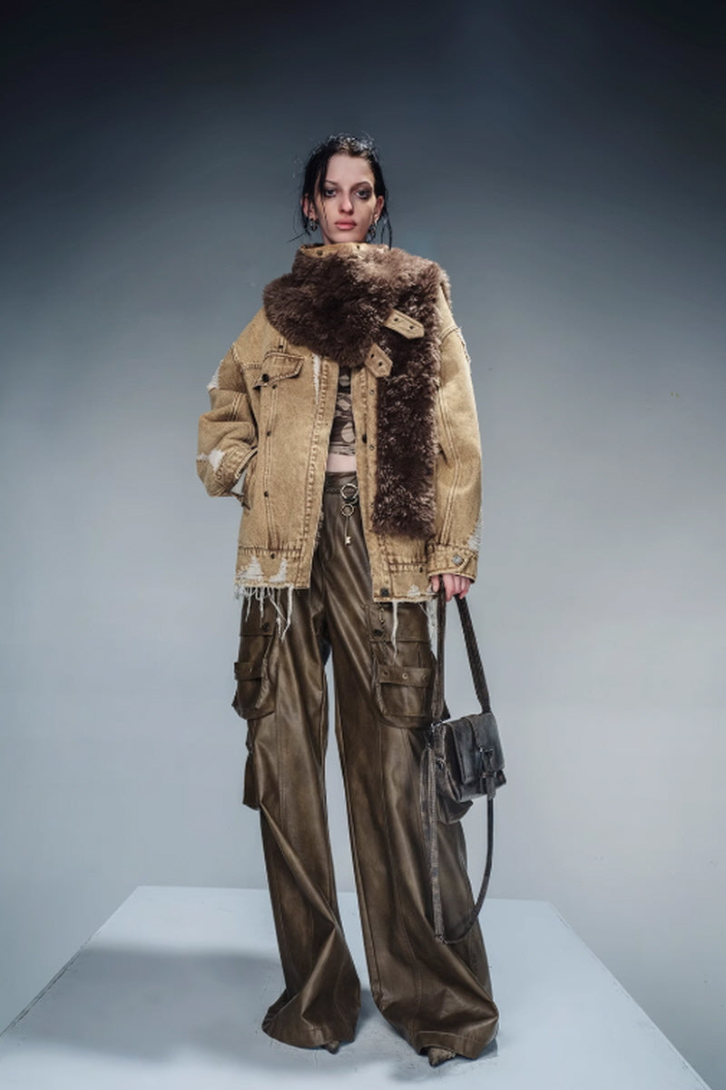 Deadwood Reclaimed Oversized Fur Jacket