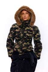 Urban Hunt Camouflage Fur Collar Jacket