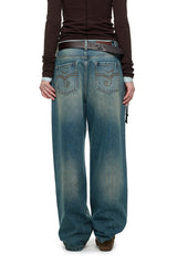 Rivet Fade Straight Denim Pants