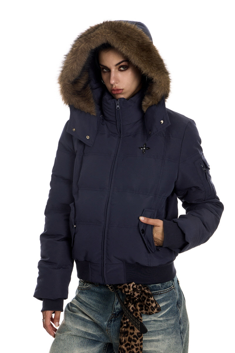 Urban Frost Faux-Fur Hooded Puffer Jacket
