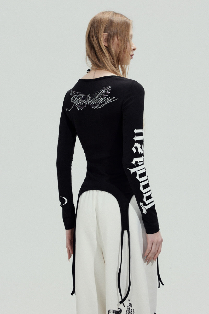 Gothic Cross Garter Top