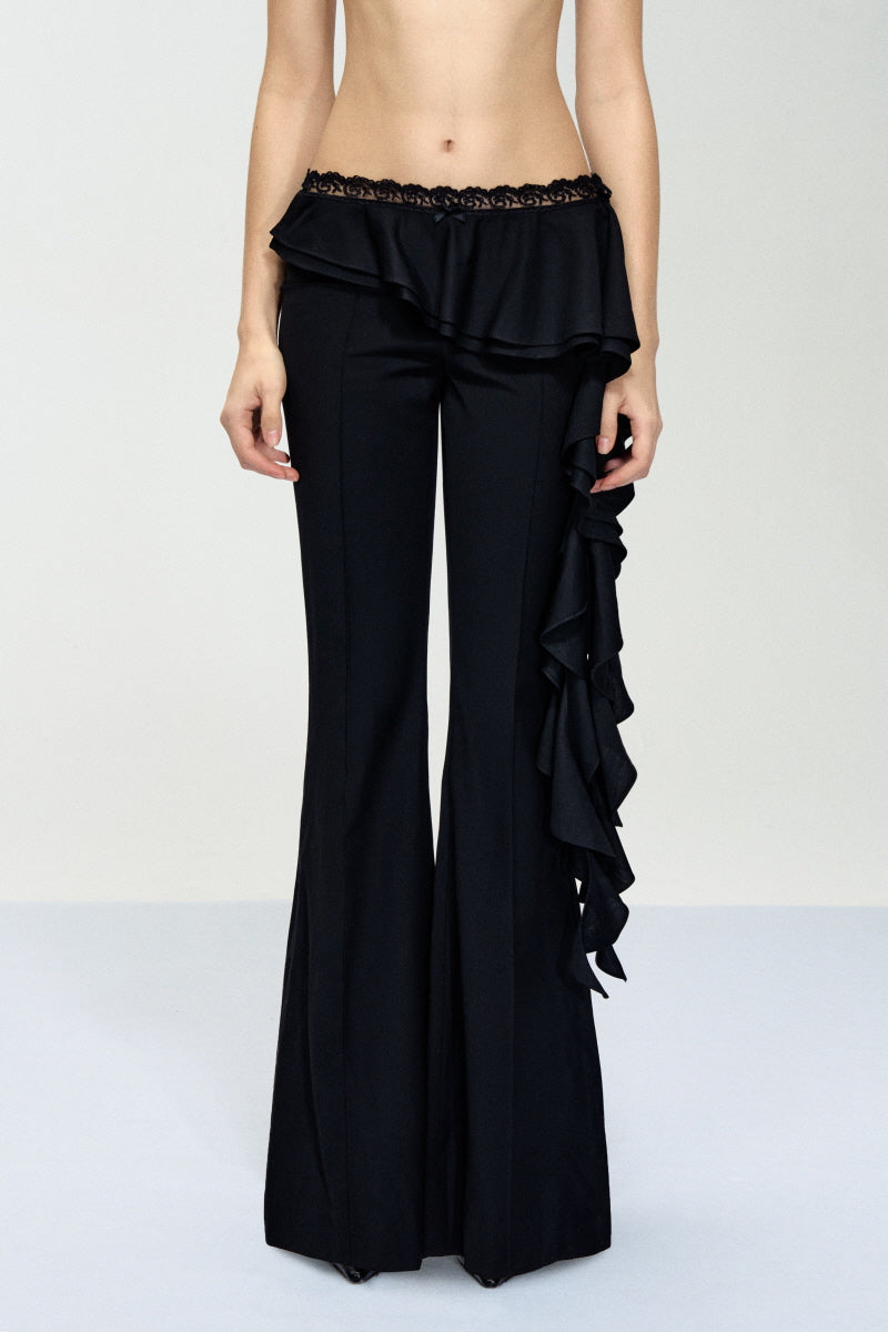 Velvet Riot Layered Flare Pants