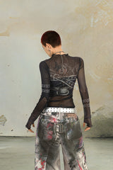 Rogue Vision Mesh Long-Sleeve Top