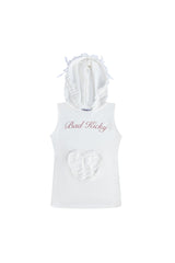 Laced Trouble Hooded Heart Top