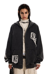 Echo Face Zip Hoodie