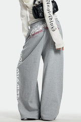 Midnight Script Wide-Leg Sweatpants