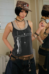 Layered Edge Graphic Tank