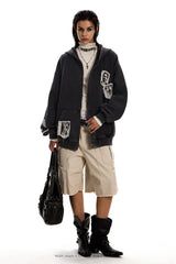 Echo Face Zip Hoodie