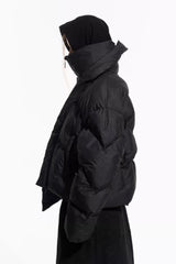 Distorted Structure Puffer Jacket