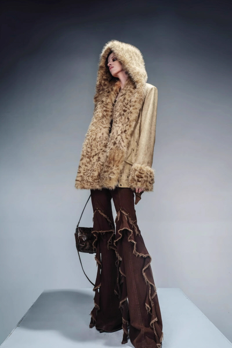 Plush Layered Luxe Shearling Jacket