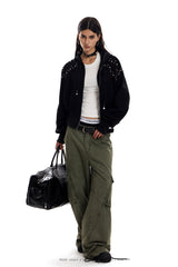 City Riot Stud Hoodie - Black