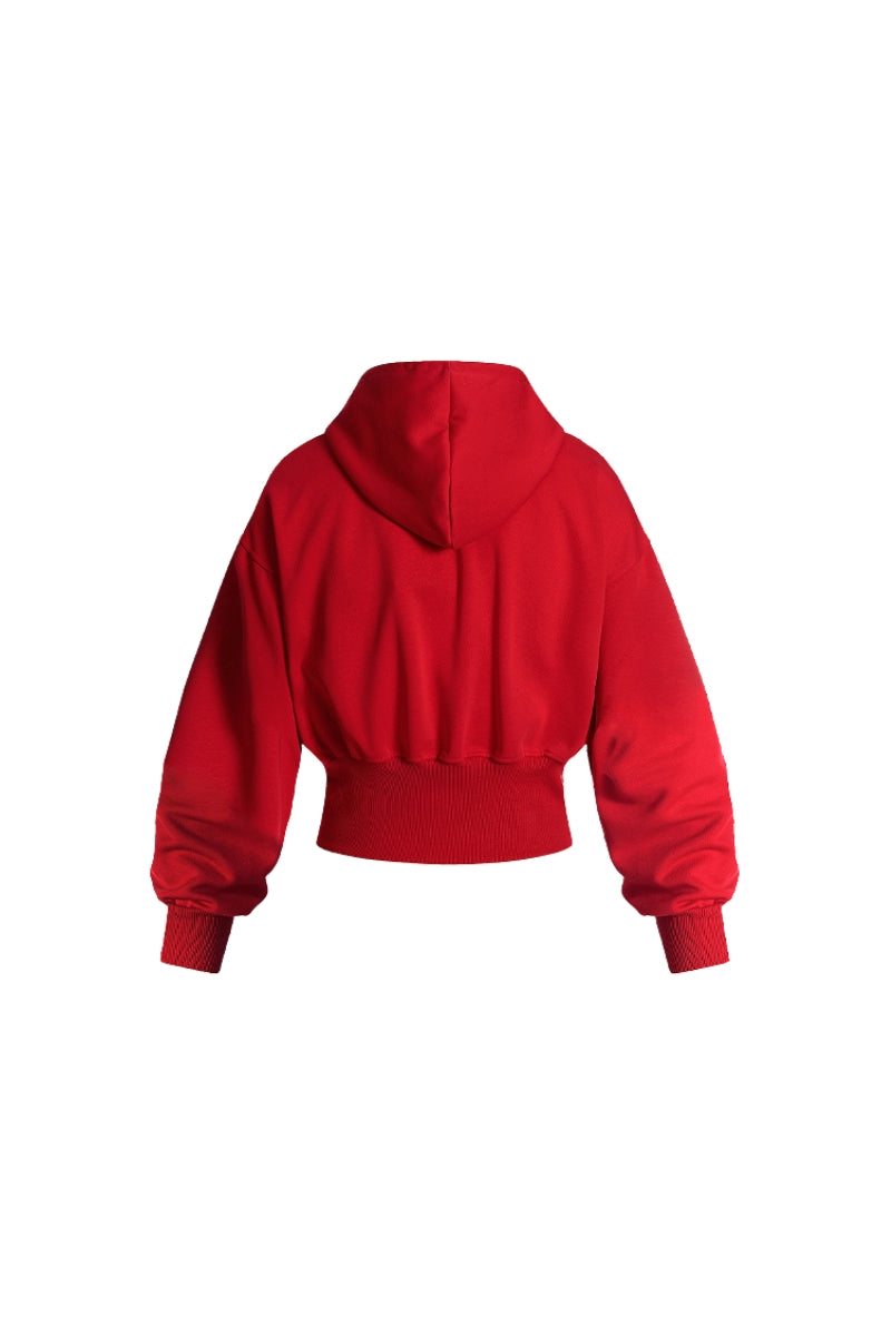 City Riot Stud Hoodie - Red