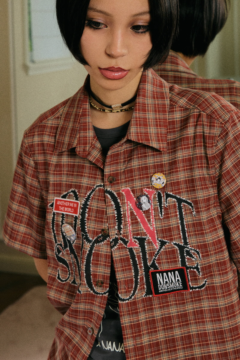 Rebel Plaid Graphic Shirt