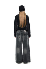 Shadow Fold Asymmetric Knit Jacket