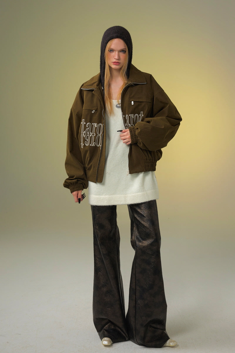 Shadow Contrast Hooded Sweater