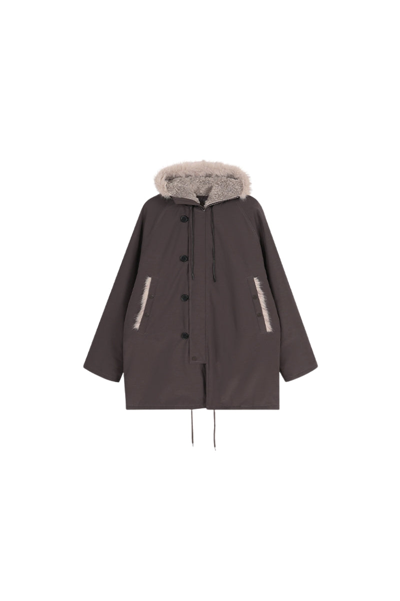 Frost Harbor Oversized Parka - Brown