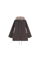Frost Harbor Oversized Parka - Brown