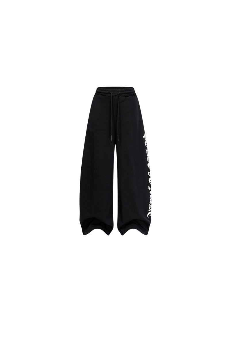 Midnight Script Wide-Leg Sweatpants