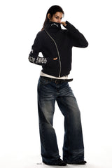 Shadow Axis High-Neck Zip Top