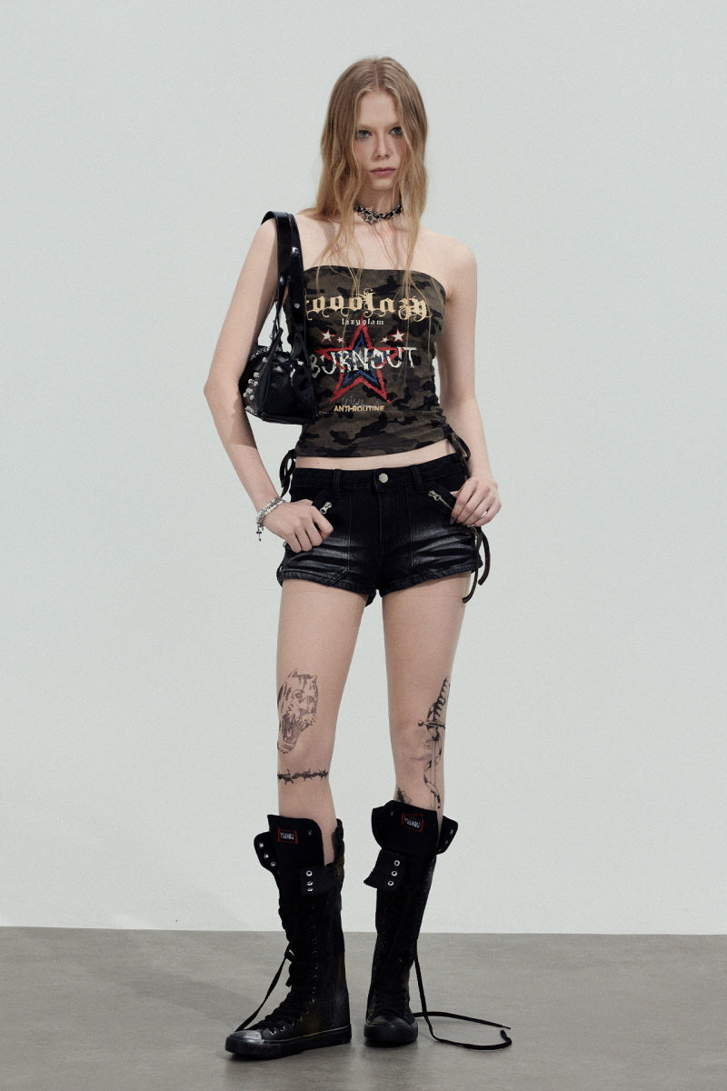 Camo Graphic Tube Top