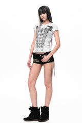 Corset Graphic Slim T-Shirt