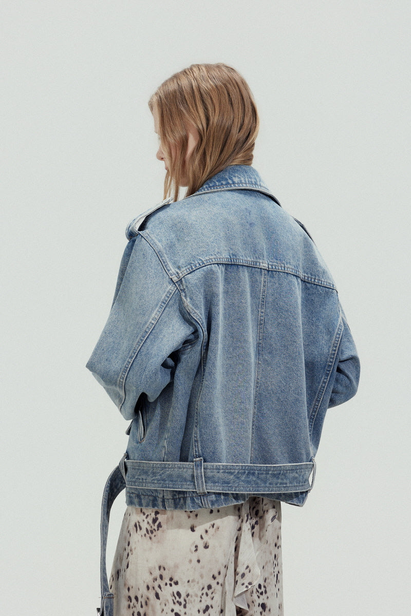 Rebel Zip Denim Jacket