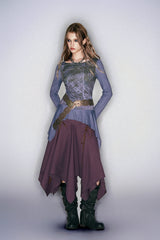 Dark Enchantress Lace-Up Handkerchief Skirt