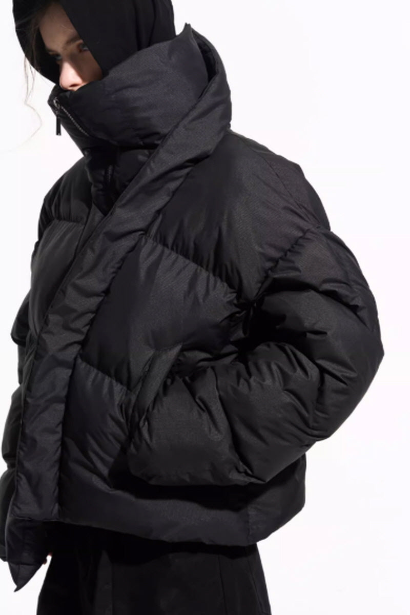 Distorted Structure Puffer Jacket