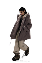 Frost Harbor Oversized Parka - Brown