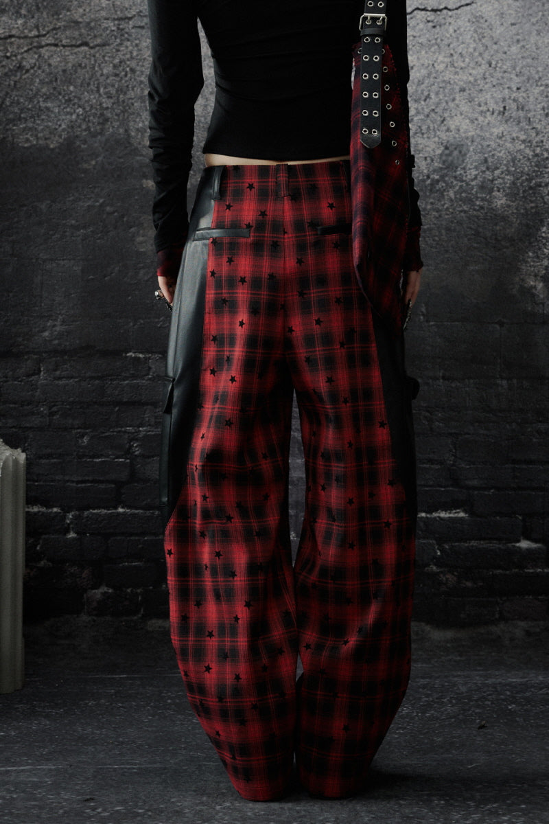Rebel Plaid Patchwork Pants