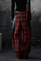 Rebel Plaid Patchwork Pants