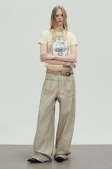 Vintage Frame Graphic Cropped T-Shirt