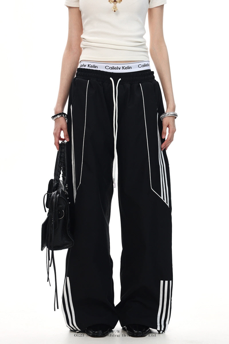 Streetline Wide-Leg Track Pants