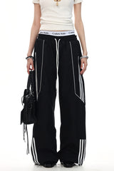 Streetline Wide-Leg Track Pants