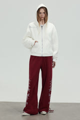 Inferno Script Wide-Leg Sweatpants