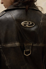 Distressed Rebel Vintage Leather Jacket